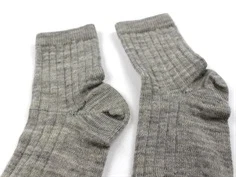 MP light brown melange strømper uld (2-pak)